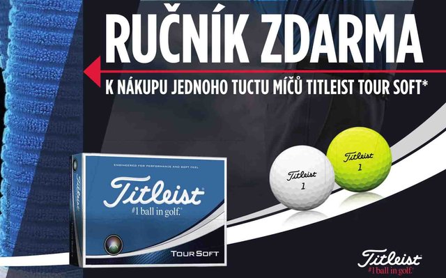 AKCE: Titleist Tour Soft míče + ručník zdarma