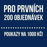 Pro prvních 200 objednávek 1000 Kč zpět!