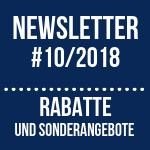 2018/10 Newsletter: Rabatte und Sonderangebote