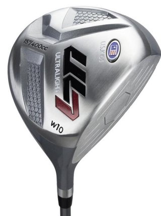 U.S. Kids Golf UL7-60 (152cm) W10 5-Club junior set de golf + stand bag, plata/azul marino/blanco