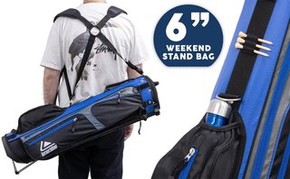 Longridge 6" Weekend stand bag, azul marino/negro
