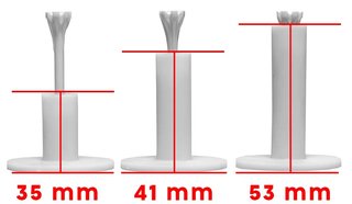 Longridge Tees de Goma para Campo de Prácticas (3 uds, S, M, L)