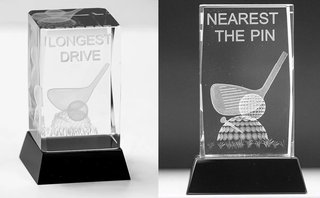 Longridge Nearest The Pin Crystal Golf Trophy