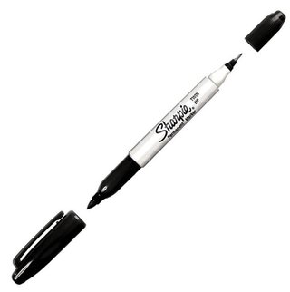 Sharpie Twin Tip Permanent Marker negro