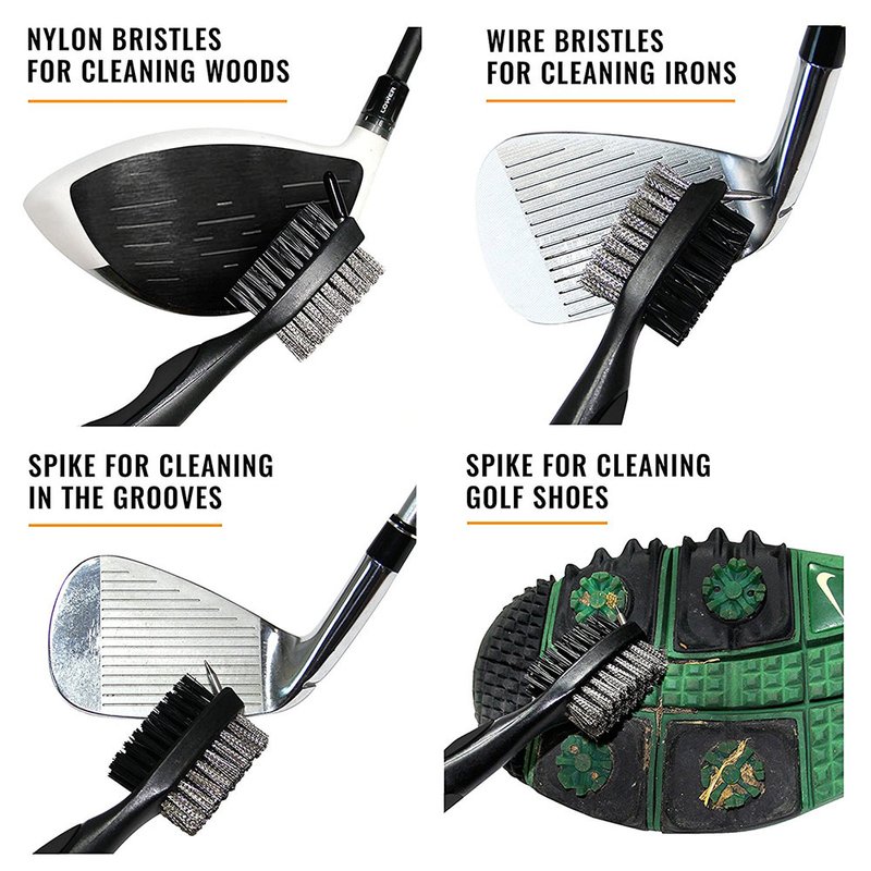 PGA Tour Club Brush and Groove Cleaner, negro