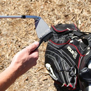 PGA Tour Club Brush and Groove Cleaner, negro