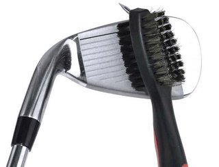 PGA Tour Club Brush and Groove Cleaner, negro