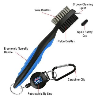 PGA Tour Club Brush and Groove Cleaner, negro