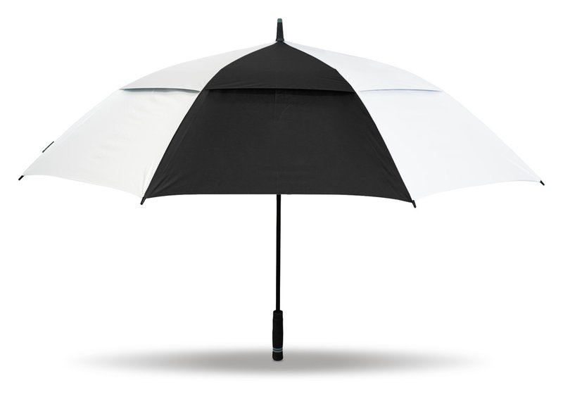 Masters Golf TourDri Classic GR 64" UV paraguas, negro/blanco