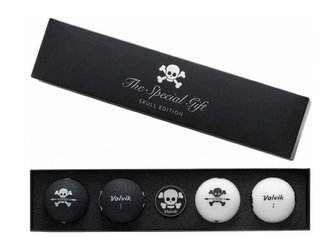 Volvik VIVID SKULL Edition pelotas de golf, mix de colores