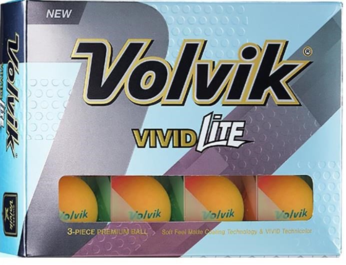 Volvik VIVID Lite pelotas de golf, naranja