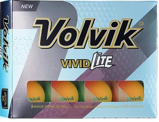 Volvik VIVID Lite pelotas de golf, naranja