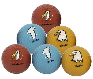 Longridge Under Par pelotas de golf, mix de colores