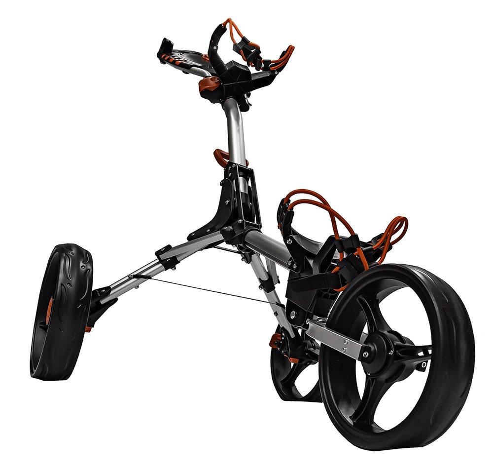 Ezeglide Compact+ carrito manual, gris carbón/rojo