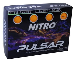 Nitro Pulsar pelotas de golf, naranja