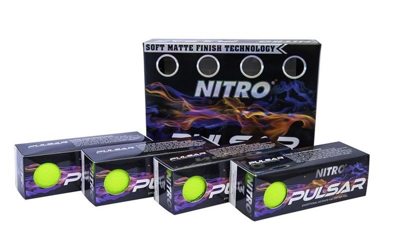 Nitro Pulsar pelotas de golf, lima