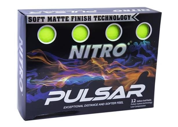 Nitro Pulsar pelotas de golf, lima
