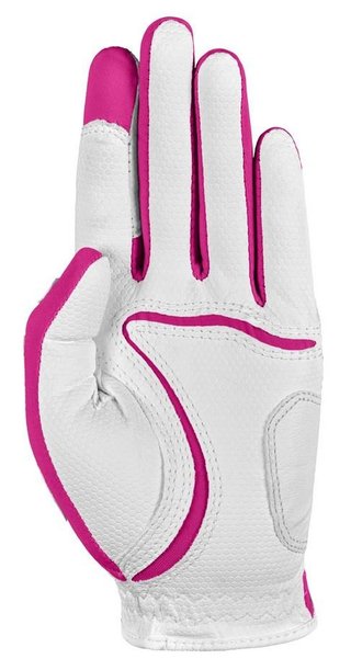 Zoom Zoom Weather guante de golf júnior, blanco/fucsia