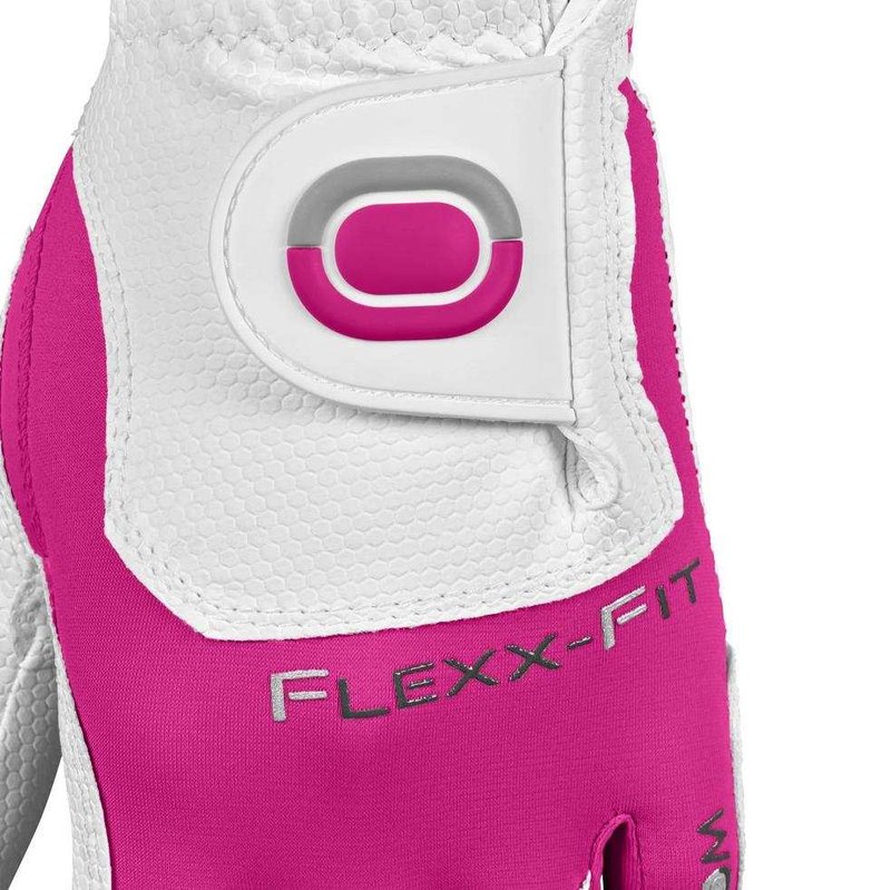Zoom Zoom Weather guante de golf júnior, blanco/fucsia