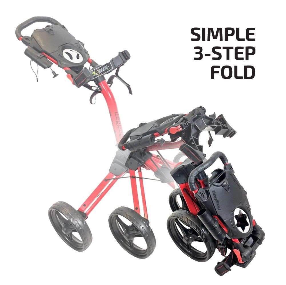 Bag Boy Compact C3 carrito manual, plata/negro