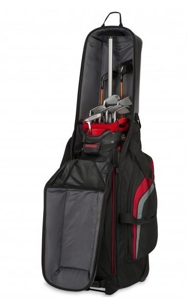 Bag Boy T-10 travel bag, negro/rojo