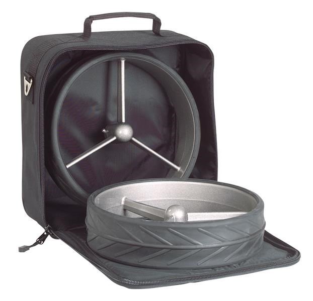 JuCad Wheel Bag 34x34cm, negro