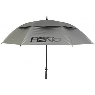 Sun Mountain H2NO UV 30SPF Dual Canopy paraguas automático de doble dosel, plateado