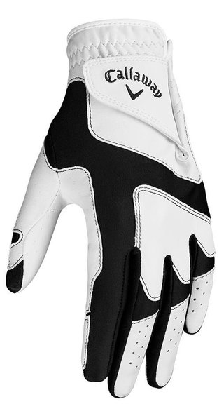 Callaway Opti Fit guante de golf para mujer, blanco/negro