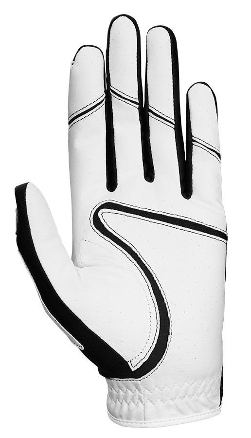 Callaway Opti Fit guante de golf para mujer, blanco/negro