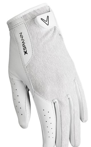 Callaway X Spann 19 guante de golf para mujer, blanco