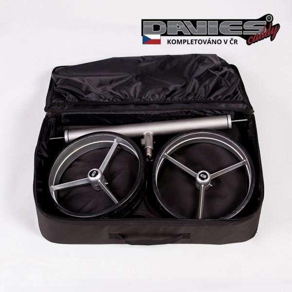 Davies Caddy Premium bolsa de viaje (con bolsillo para batería), negra