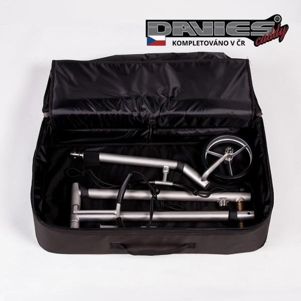Davies Caddy Premium bolsa de viaje (con bolsillo para batería), negra