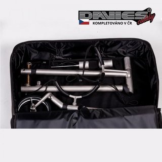 Davies Caddy Premium bolsa de viaje (con bolsillo para batería), negra