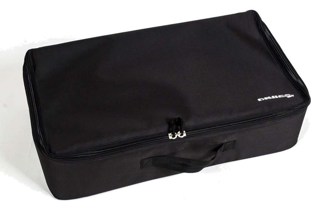 Davies Caddy Premium bolsa de viaje (con bolsillo para batería), negra