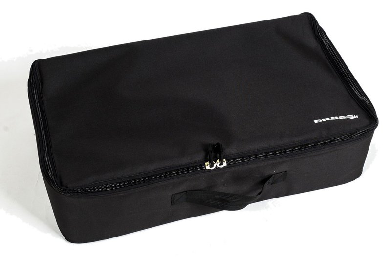 Davies Caddy Premium bolsa de viaje (con bolsillo para batería), negra
