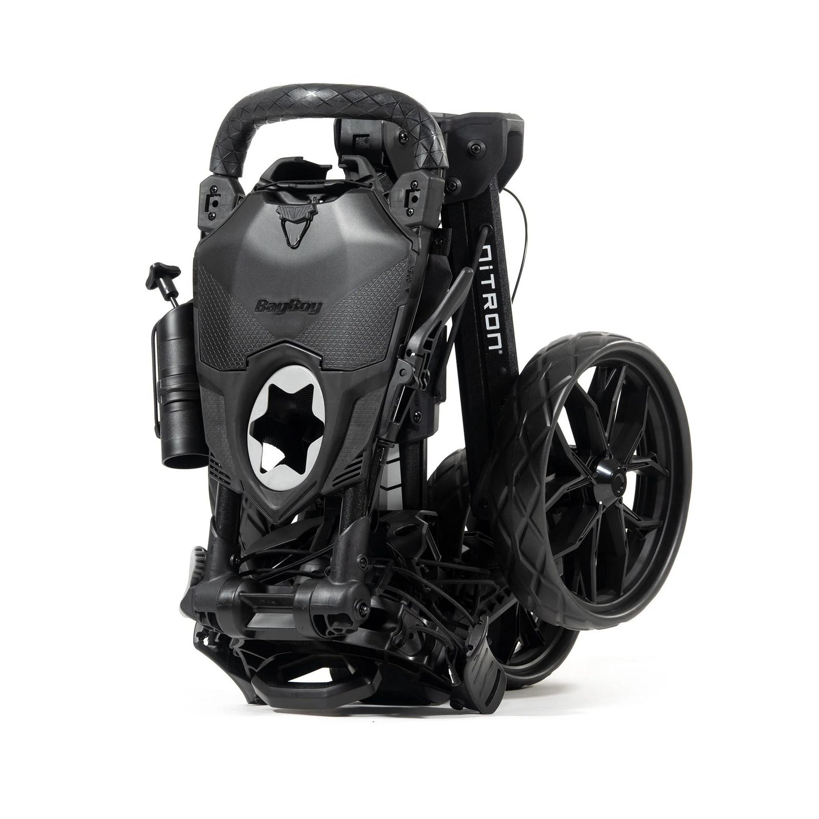 Bag Boy Nitron Auto-Open carrito manual, negro/negro
