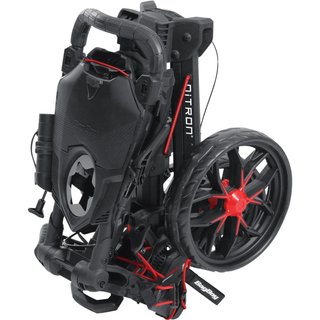 Bag Boy Nitron Auto-Open carrito manual, plateado/negro