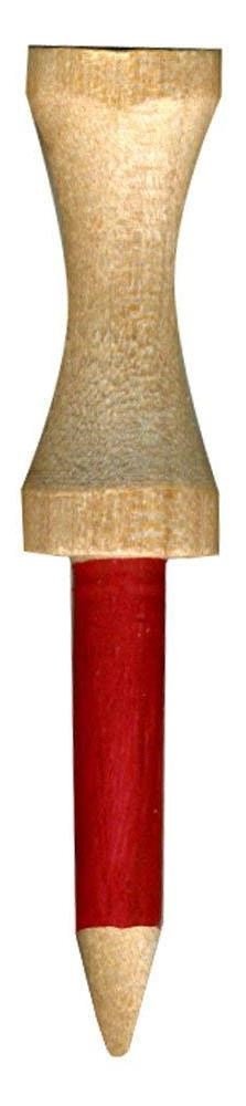 Pride Professional Tee System Step Tees tees de madera rojos 53mm (2 1/8"), 50 tees