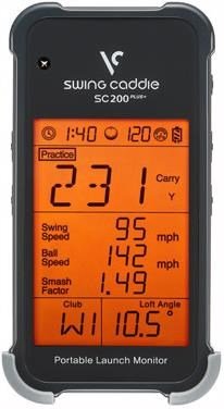 Voice Caddie Swing Caddie Launch Monitor SC200+ negro