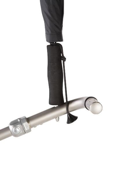 JuCad paraguas de golf telescópico 68" con pin, negro