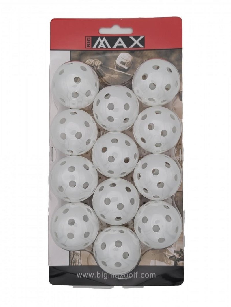 Big Max Airballs pelotas de golf de entrenamiento (12 unidades), blanco