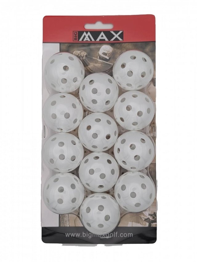 Bolas de prácticas blancas perforadas para entrenar en espacios reducidos