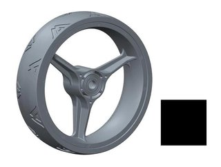 Big Max Recambio - Rueda Delantera Big Max para Blade Quattro, negro