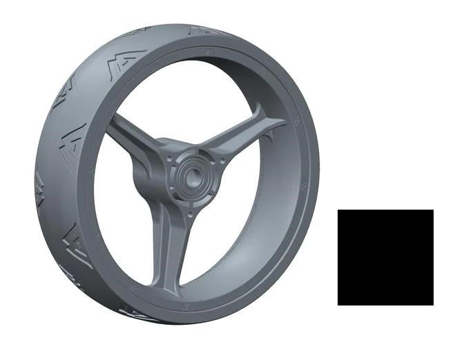 Big Max Recambio - Rueda Delantera Big Max para Blade Quattro, negro