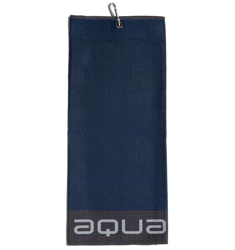 Big Max Aqua Trifold toalla de golf, azul marino/carbón