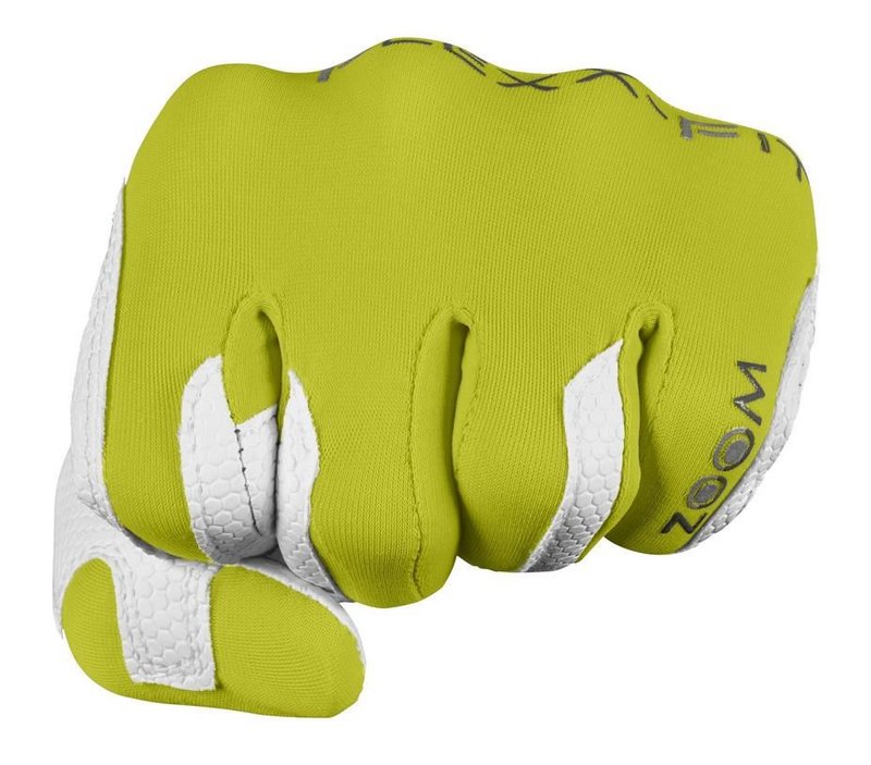 Zoom Zoom Weather guante de golf para hombre, blanco/lima