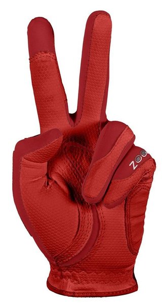 Zoom Zoom Weather guante de golf para hombre, rojo