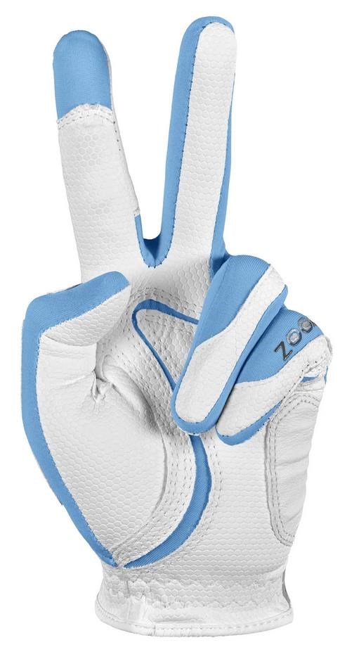 Zoom Zoom Weather guante de golf para mujer, blanco/azul