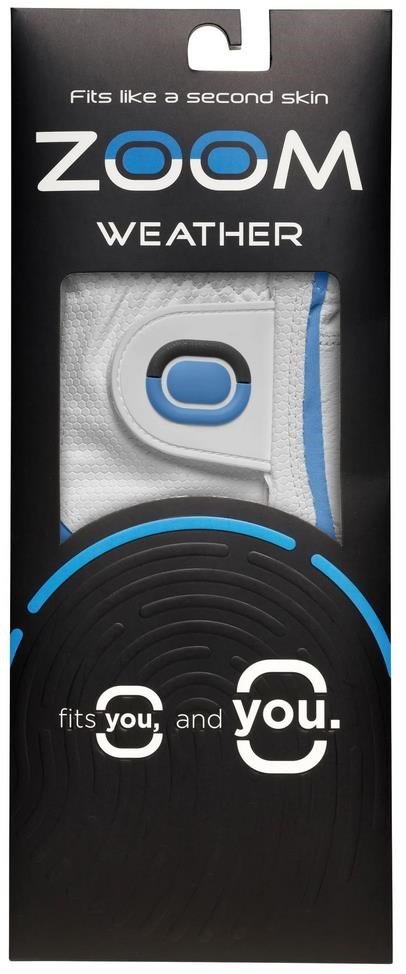 Zoom Zoom Weather guante de golf para mujer, blanco/azul