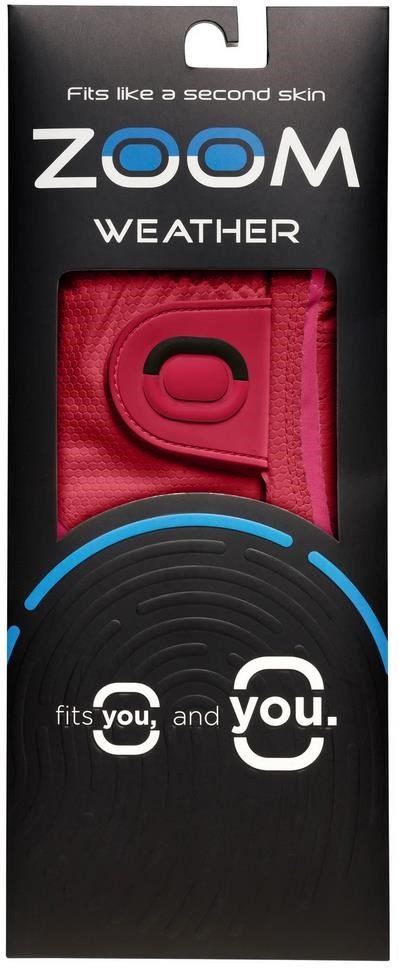 Zoom Zoom Weather guante de golf para mujer, rosa